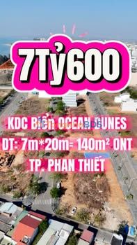 Đất Ocean Dunes Phú Thủy 140m² 7.6 tỷ Sổ đỏ chính chủ