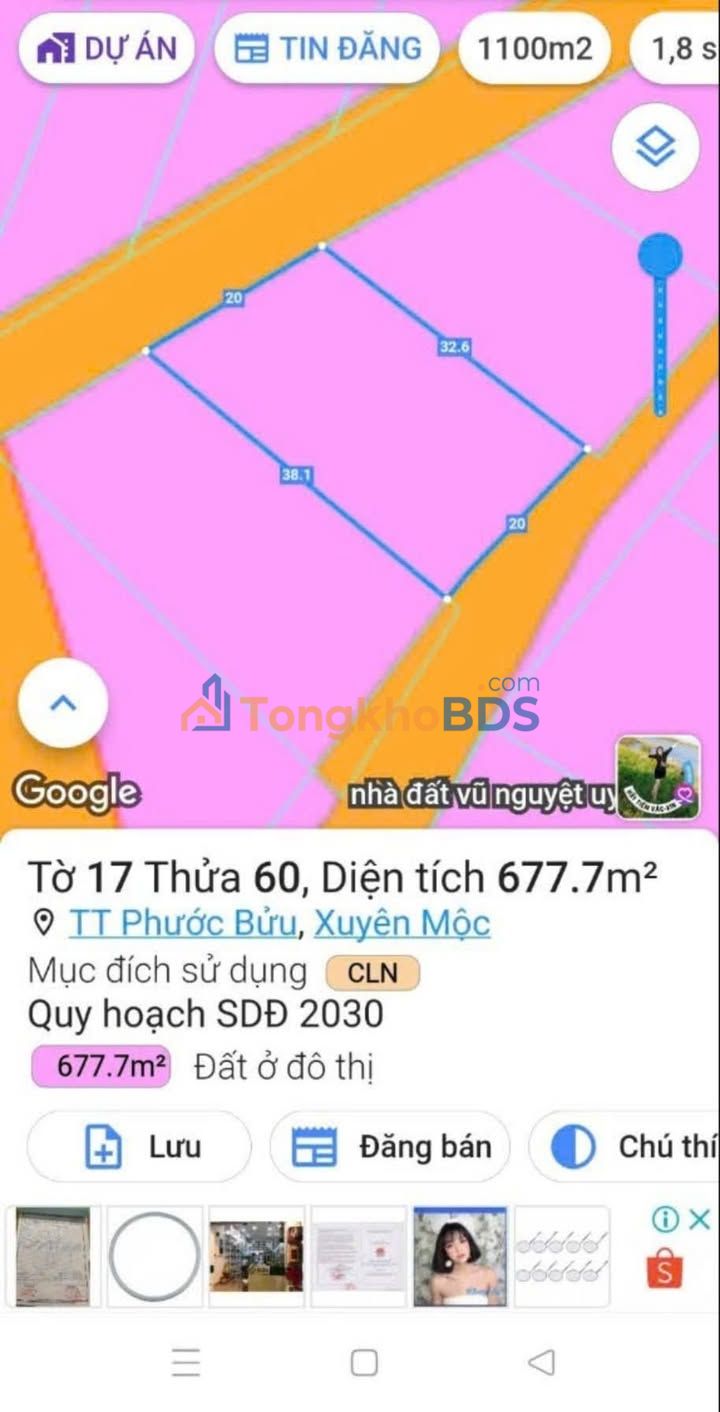 Đất Vàng Phước Bửu 760m² - Mặt Tiền Đường Nhựa, Giá Đầu Tư 1.3 Tỷ