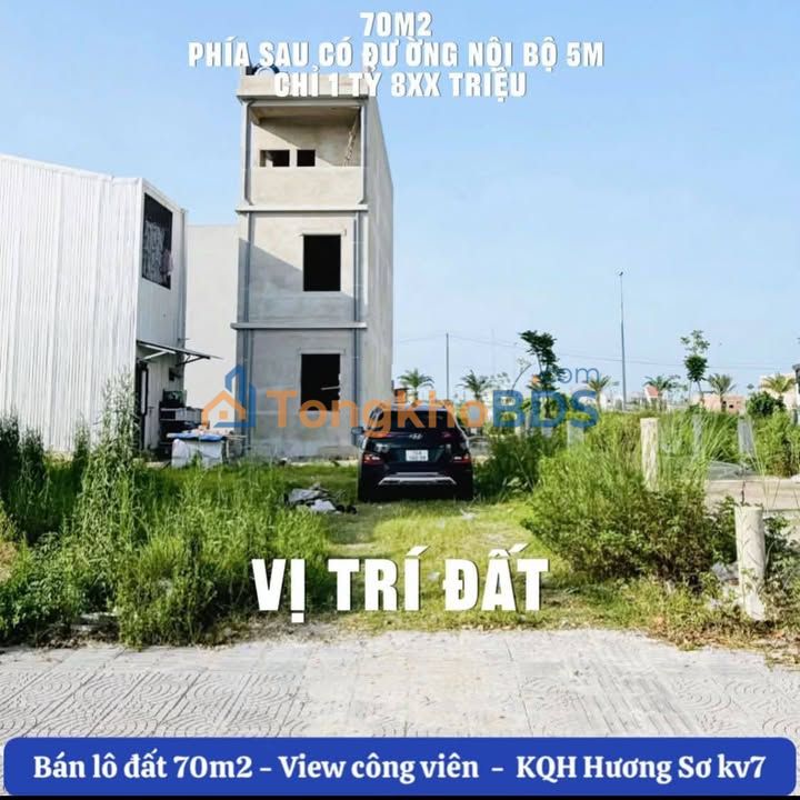Đất Nền KQH Hương Sơ Huế 70m² - View Công Viên, Giá 1.85 Tỷ