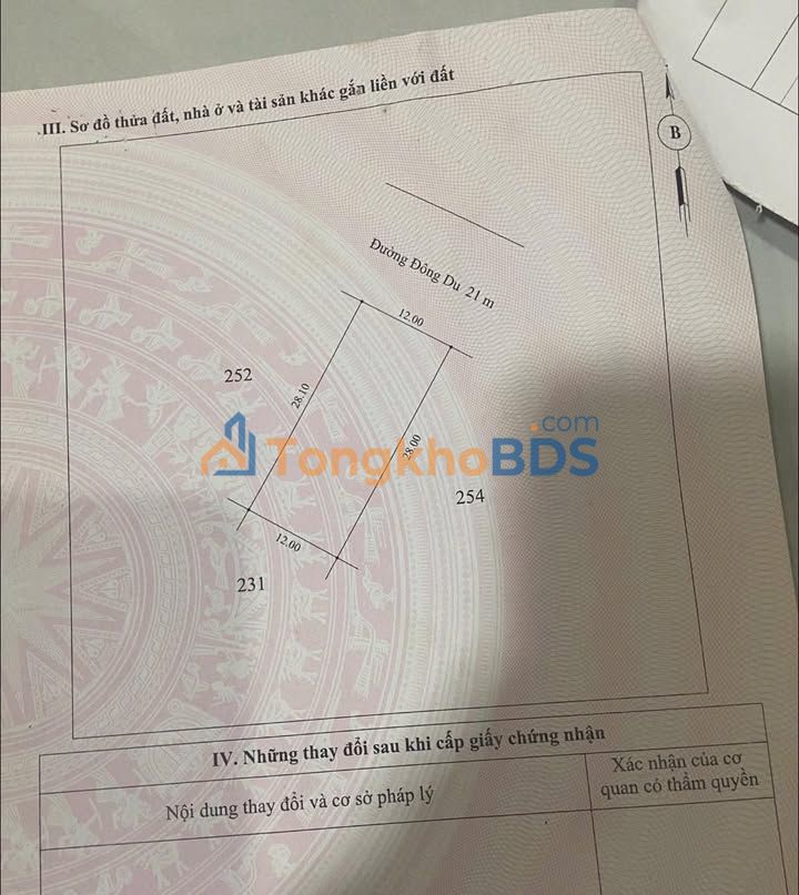 Đất mặt tiền Đông Du Phong Điền 336m² 1 tỷ - Đầu tư dài hạn