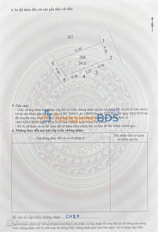 Bán Đất Vàng Phương Canh 54.6m² - 2 Mặt Thoáng, Ô Tô 10m