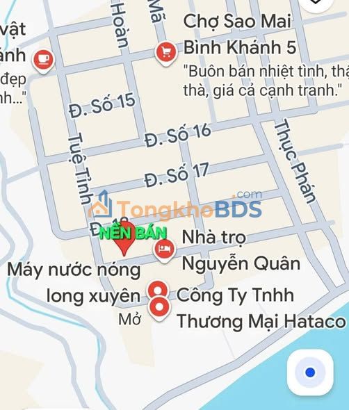 Bán đất nền 102.5m² mặt tiền đường 19 (Võ Tánh), Long Xuyên - Sổ hồng sẵn