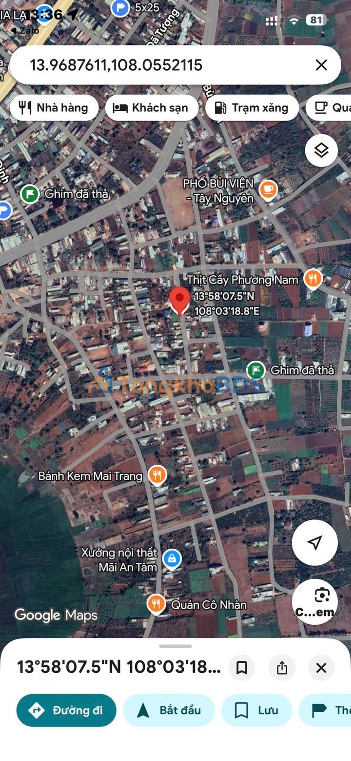 Đất nền Pleiku hẻm Nguyễn Chí Thanh 50m² 500 triệu - Sổ đỏ chính chủ