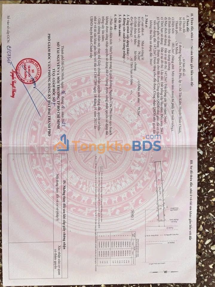 Nhà Nguyễn Cửu Phú Tân Kiên 183m² 8.5 tỷ - Ô tô vào tận nhà