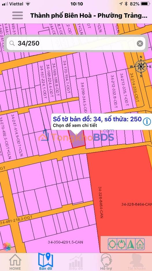 Bán đất Trảng Dài 258m² - Sổ hồng riêng, có nhà cấp 4, giá tốt