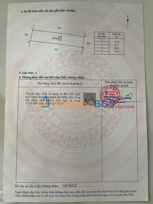 Đất nền Liêm Cần Hà Nam 86m² giá 300tr - Giá tốt hiếm có