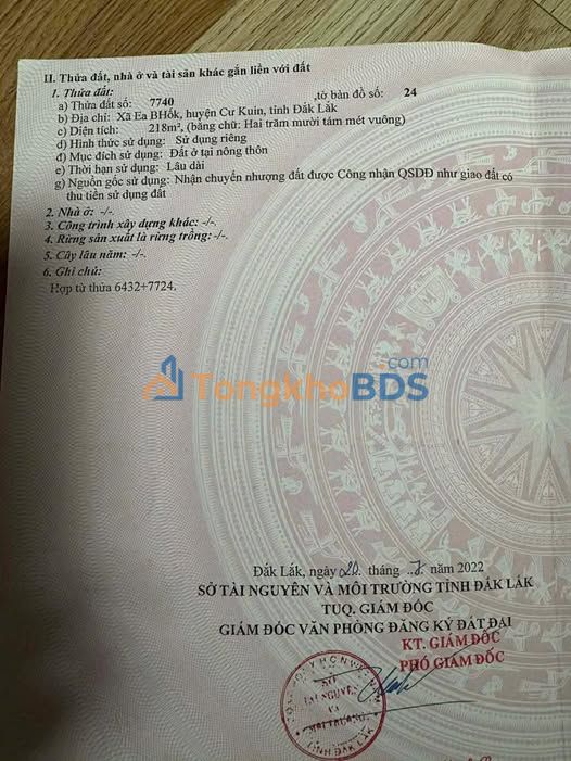 Đất nền Thôn 4 Ea Ktur 220m² giá thỏa thuận - Chính chủ bán