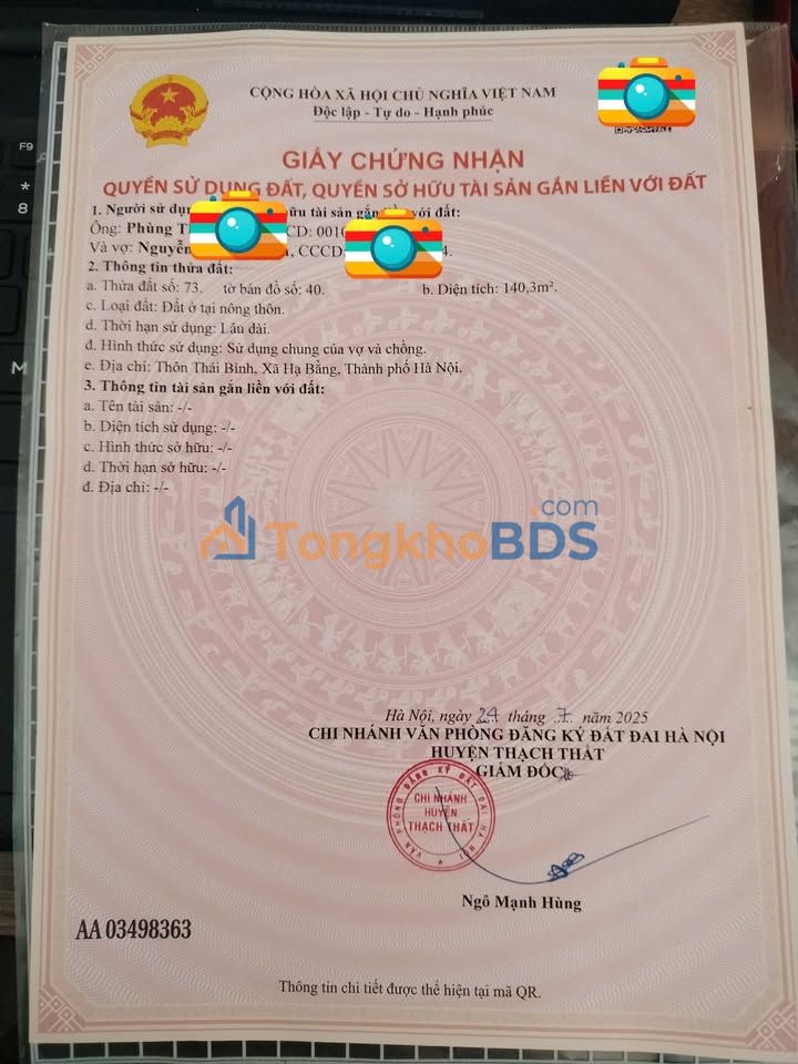 Đất Nền Mặt Tiền Đường 419 Chương Mỹ - Cơ Hội Đầu Tư Sinh Lời Vàng