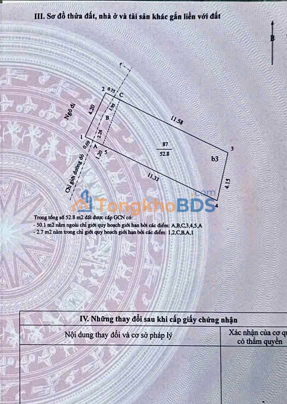 Nhà Phố Vọng 52.8m² - 3 Tầng, 5PN - Sổ Đỏ Sẵn Sàng Giao Dịch