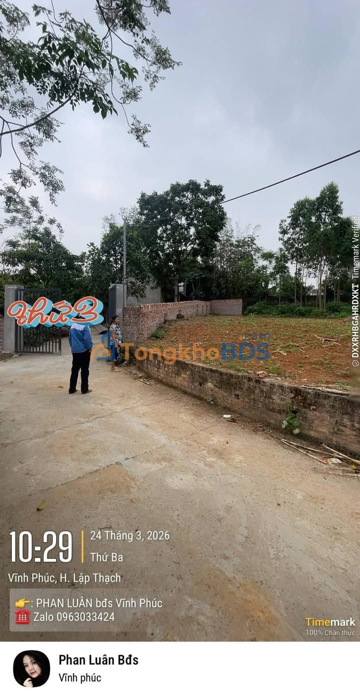Đất Lập Thạch Vĩnh Phúc 171m² - Sổ Đỏ Thổ Cư, Giá Tốt