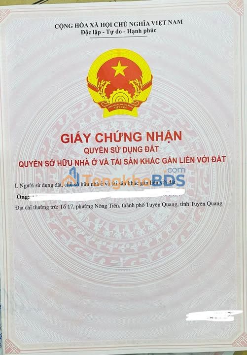 Đất Nông Tiến, Tuyên Quang 185m² Full Thổ Cư - Chính Chủ Chốt Giá 15.08 Tỷ
