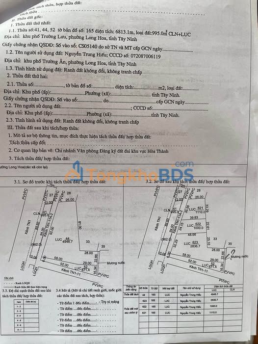 Bán Gấp Đất Vườn 7200m² Tỉnh Tây Ninh - Giá 700 Triệu