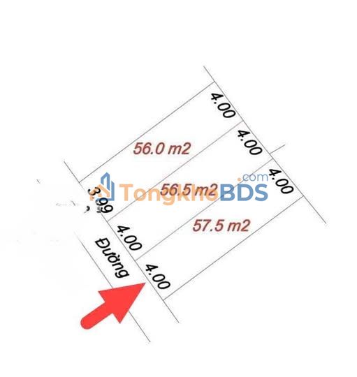 Đất Lãm Trại - Vân Dương, Bắc Ninh: 57.5m² - Ô tô vào tận nơi