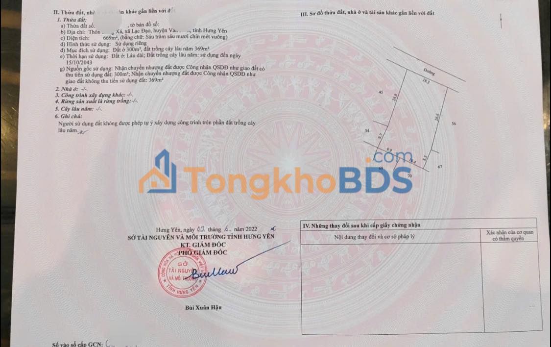 Đất nền Lạc Đạo 669m² 6.69 tỷ - Tiềm năng tăng giá