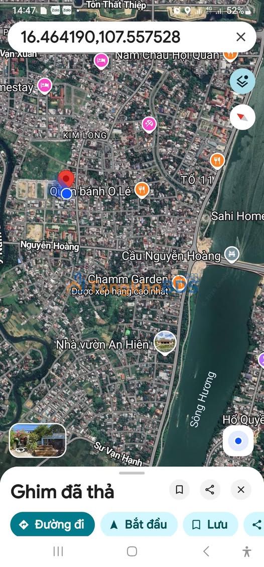 Bán Đất Kiệt Ô Tô Phạm Thị Liên, Huế - 100m² Giá 2.9 Tỷ