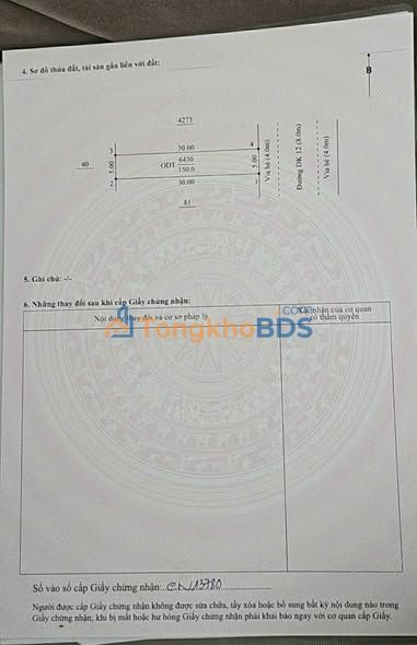 Bán Đất Mặt Tiền DK12 Bến Cát 150m² - Kinh Doanh Đa Ngành Nghề - 2.1 Tỷ