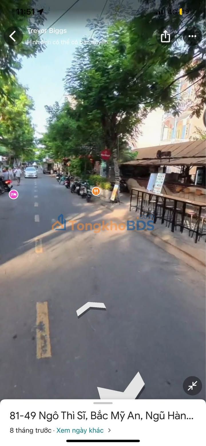 Mặt bằng góc 2MT Ngô Thì Sỹ, Đà Nẵng - 230m² kinh doanh đắc địa