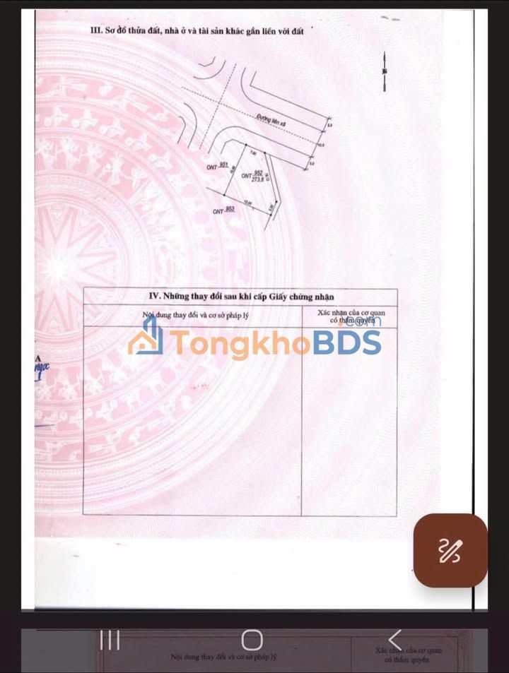 Bán Biệt Thự 280m² Trục Chính Liên Xã Đông Hòa - Giá 2.1 Tỷ