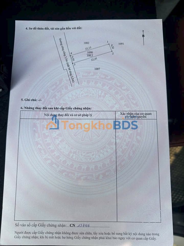 Đất nền Ấp 1B An Thạnh 90m² giá 1.05 tỷ - Sổ đỏ chính chủ
