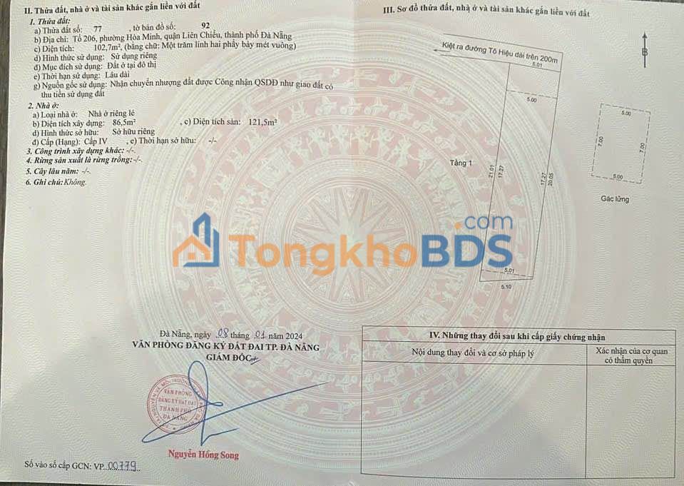 Nhà Thanh Khê 102m² giá 3.58 tỷ - Chính chủ bán