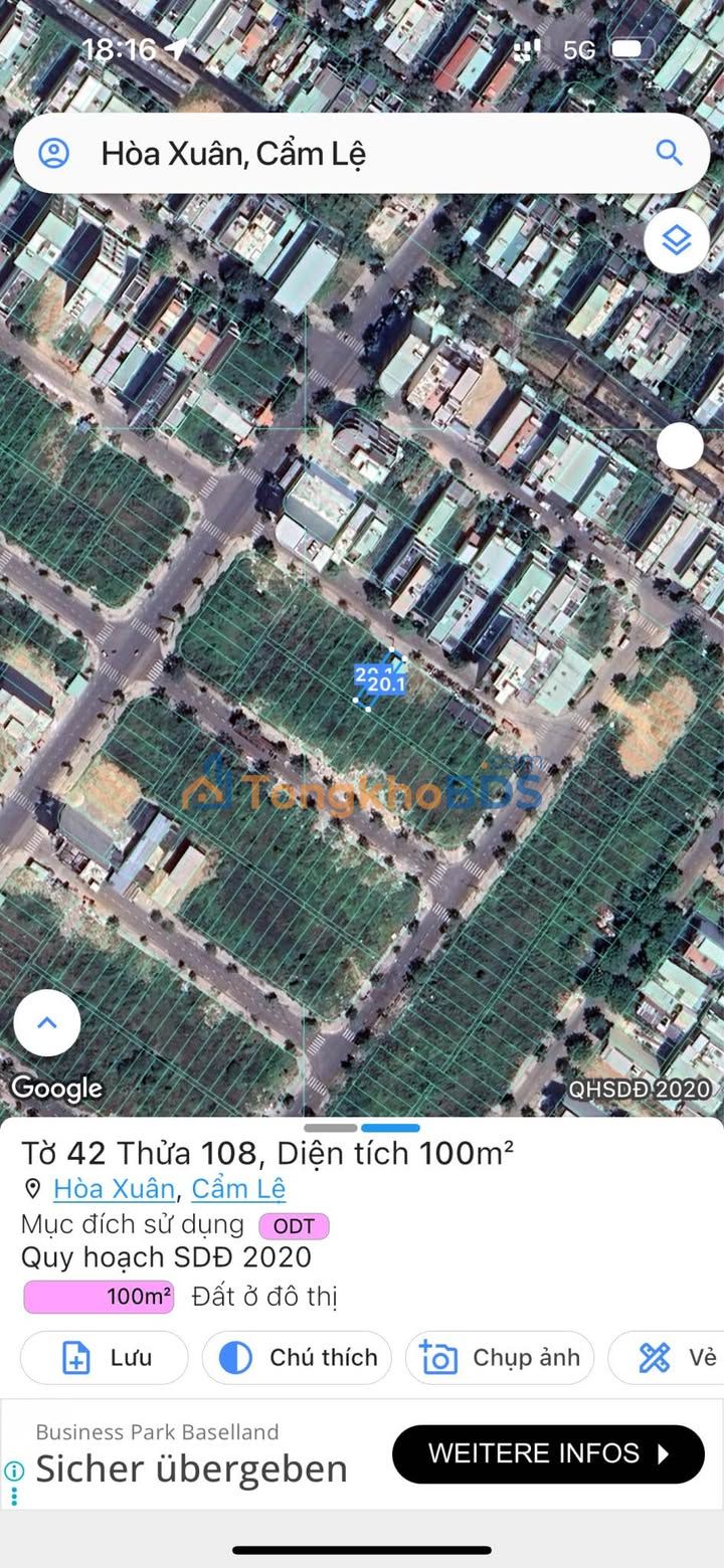 Bán Đất Lô Đôi Cồn Dầu, Sơn Trà, Đà Nẵng - 200m² Giá 14.2 Tỷ