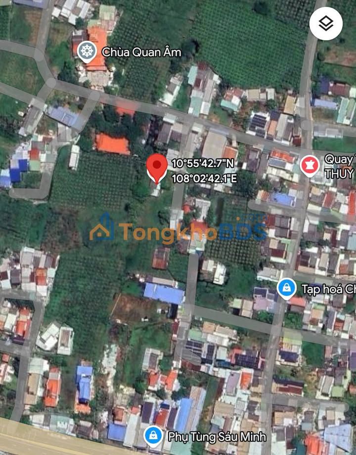 Bán đất tặng nhà cấp 4 Hàm Mỹ, Bình Thuận - 327m² Sổ đỏ, 500 triệu