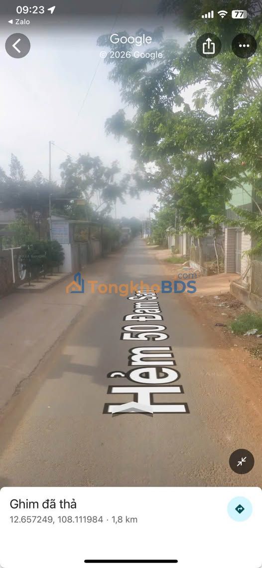 Bán đất Hẻm 50 Đam San, TP. Buôn Ma Thuột - 682m², 2 Mặt Đường, Giá 10.3 Tỷ