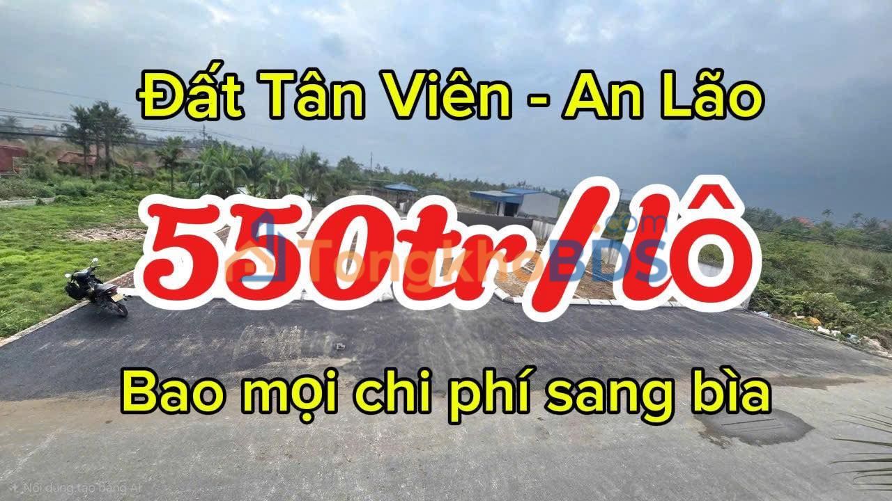 Đất nền Tân Viên An Lão 65m² 550 triệu - Sổ đỏ chính chủ
