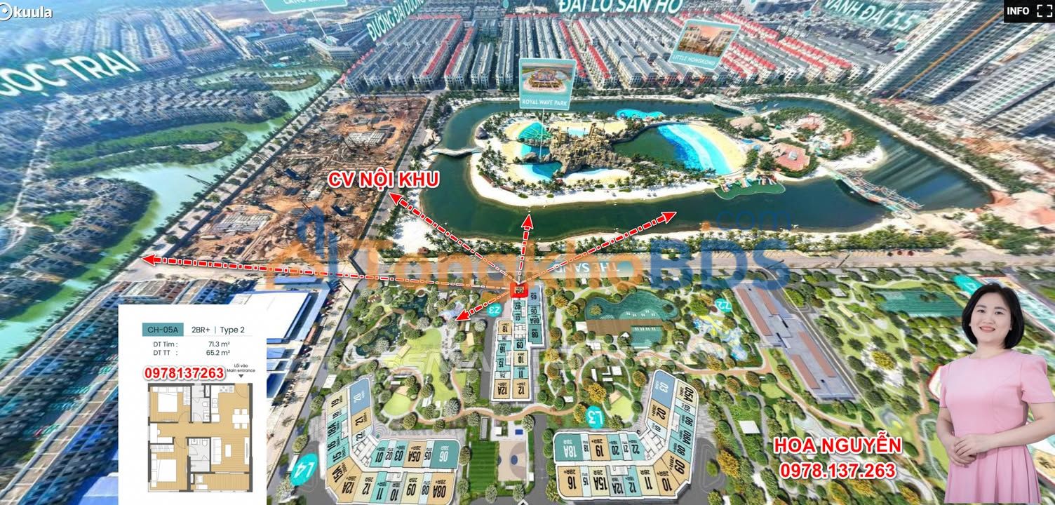 Căn hộ Masteri Grand Coast Đông Hội 71m² 4.4 tỷ - Căn góc Hoa Hậu