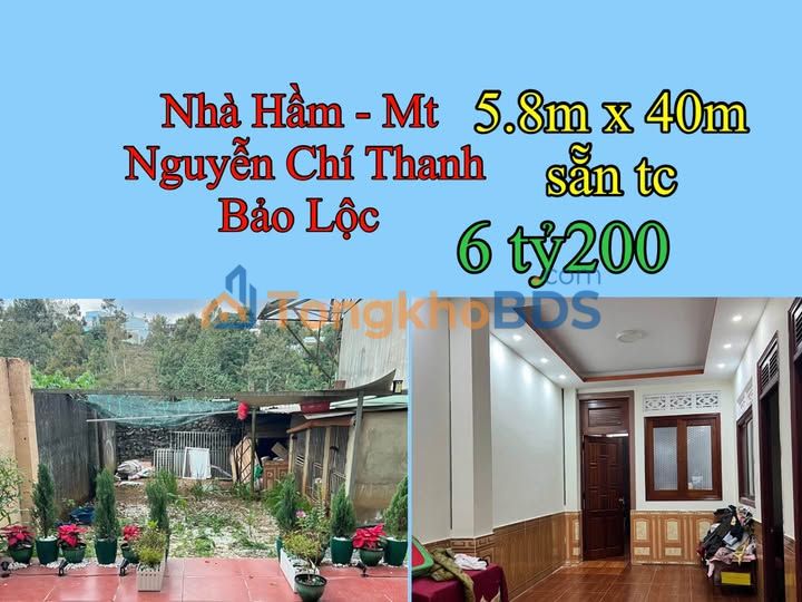 Nhà Mặt Tiền Nguyễn Chí Thanh, Bảo Lộc - 232m², 6.2 Tỷ, Kinh Doanh