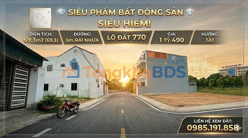 Đất nền Vinh Trần Trùng Quang 69m² - Sổ đỏ chính chủ