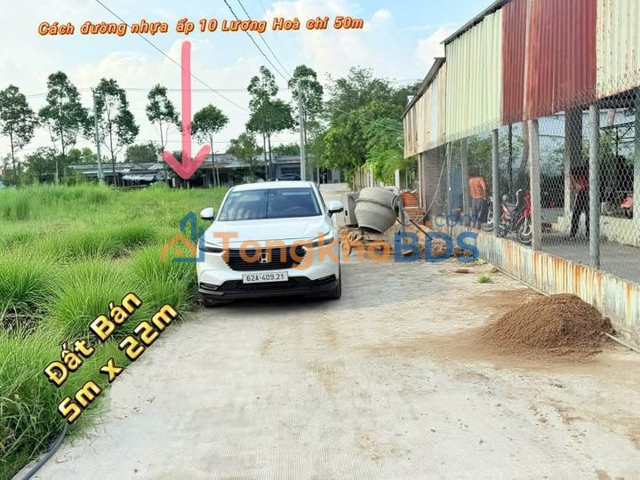 Đất thổ cư 125m² Bến Lức, Long An - Đối diện KCN Phú An Thạnh, giá 980 triệu