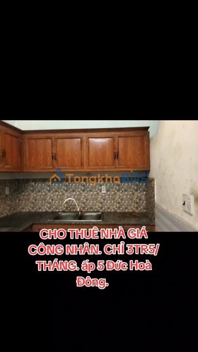 Cho thuê nhà 2PN Ấp 5 Đức Hòa Đông, Long An - Giá 3.5 triệu/tháng