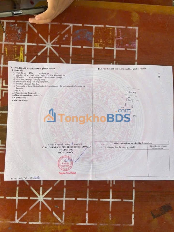 Bán Nền KDC Trần Anh - Bến Lức, Long An 80m² - Sổ Riêng Giá 1.15 Tỷ