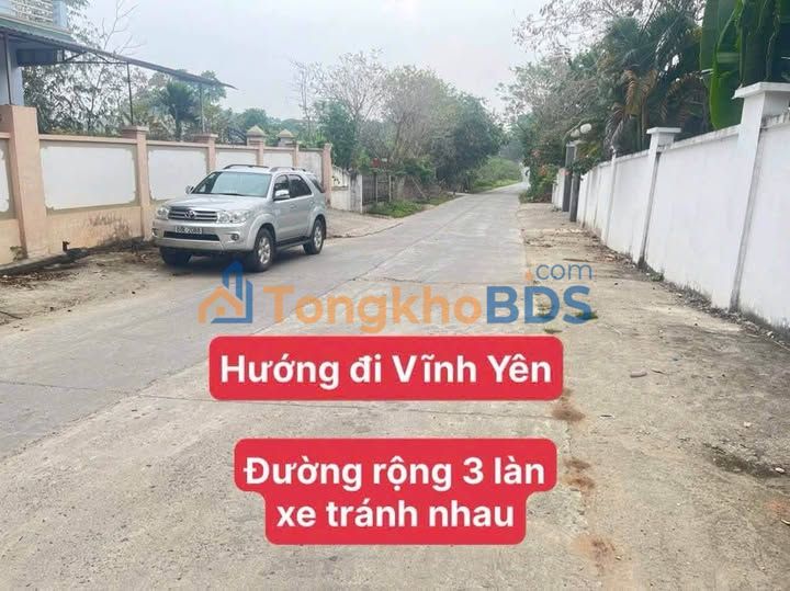Đất Vĩnh Phúc 100m² - Mặt Tiền 5m - Chỉ 1.3 Tỷ - Gần TT Vĩnh Yên