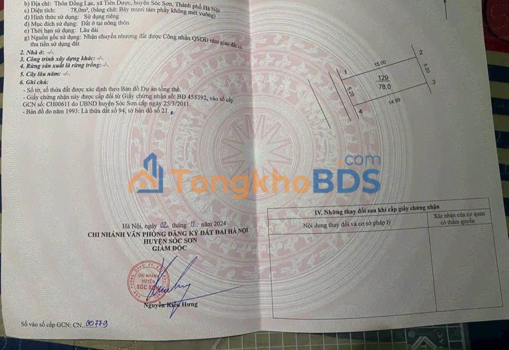 Nhà riêng Đồng Lạc Tiên Dược 78m² giá 2 tỷ - Chính chủ bán