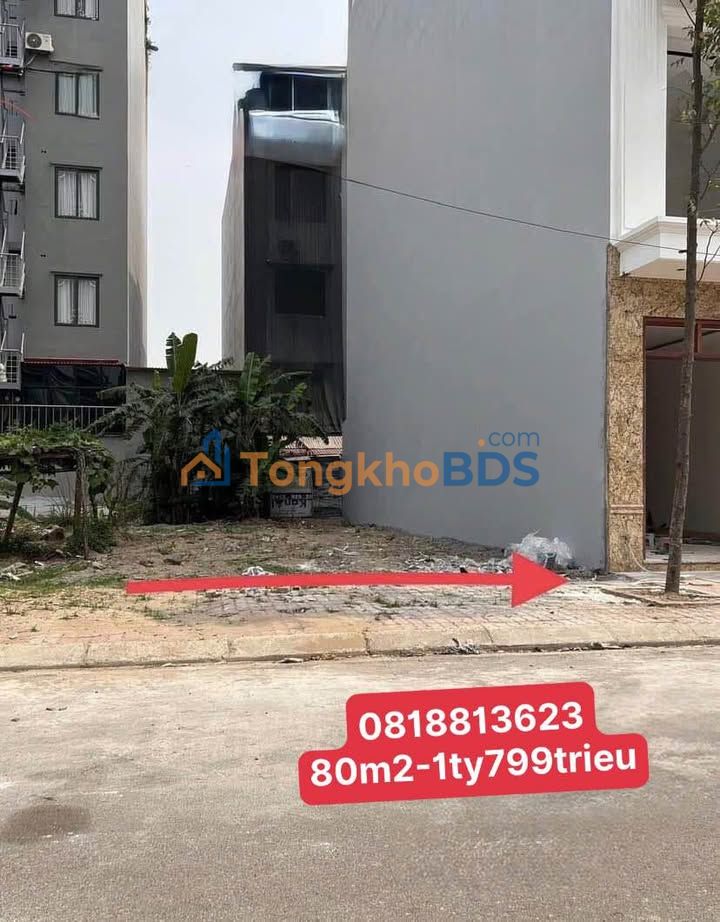 Bán Gấp Đất Mê Linh 80m² - Sổ Đỏ 1.799 Tỷ - Ô Tô Tránh Nhau