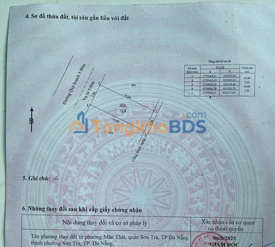 Đất Biển Sơn Trà 73m² - Sổ Đỏ Sẵn Sàng - Chỉ 100m Ra Bãi Mân Thái