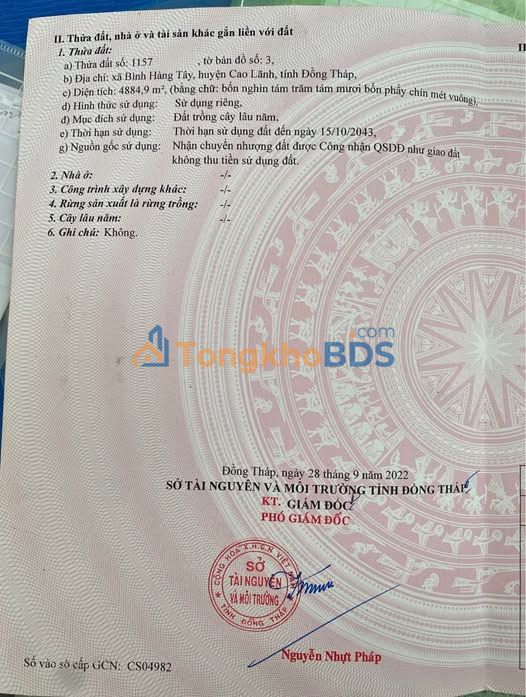 Đất Vườn 5000m² Đồng Tháp - Giá Đầu Tư 3.2 Tỷ, Sẵn Vườn Xoài