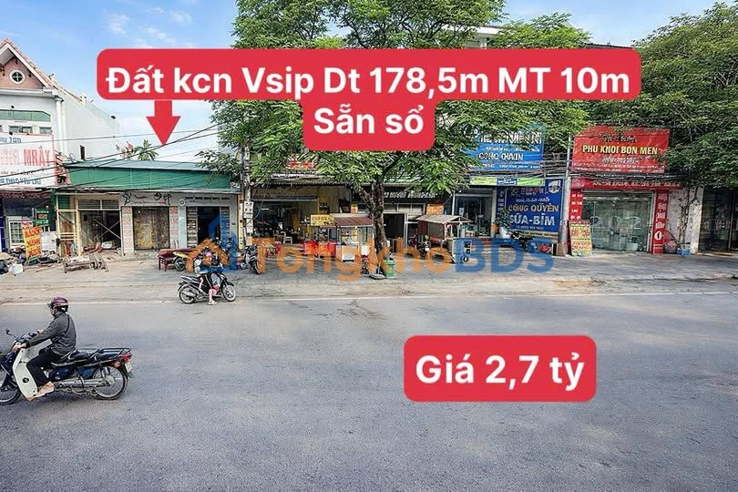Đất Vsip Bắc Ninh 178m² thỏa thuận - Đất thổ cư 100%