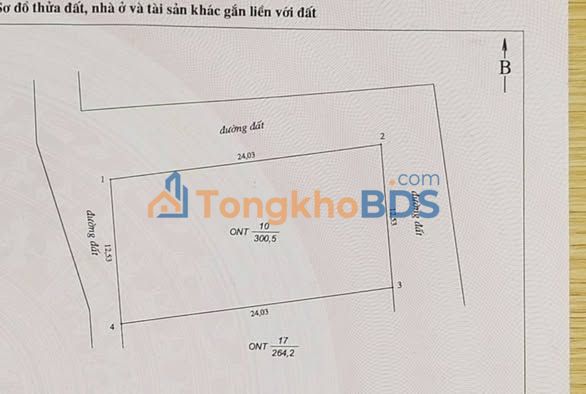 Đất Vàng Nghĩa Long - 300m² 3 Mặt Tiền, Ngay Cổng Cty XNK, 1.6 Tỷ