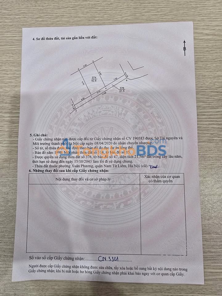 Bán Đất Xuân Phương, Nam Từ Liêm 43m² - 10m Ra Ô Tô Tránh