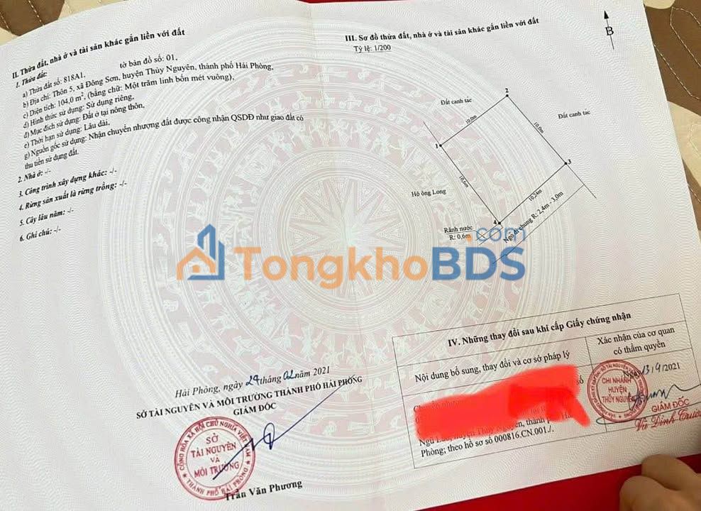 Đất Nền Đông Thịnh, Thanh Hóa 104m² - Sổ Hồng Trao Tay, Giá Tốt Đầu Tư