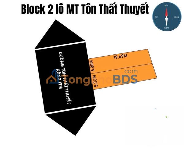 Bán Đất Mặt Tiền Tôn Thất Thuyết, Đông Hà - 95m² Kinh Doanh Sầm Uất