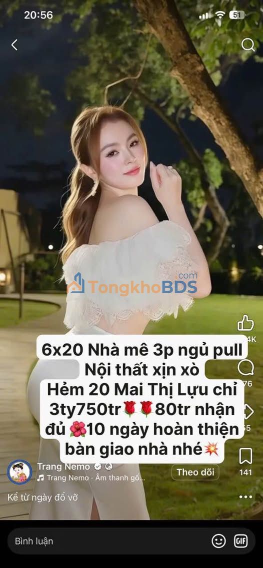 Nhà Mê Lửng 120m² Hẻm 20 Mai Thị Lựu, Krông Buk - Giá 3.75 Tỷ