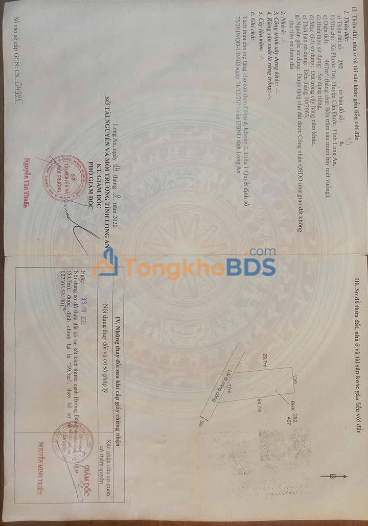 Đất vườn Cần Đước Long An 467m² 550 triệu - Giá đầu tư tốt