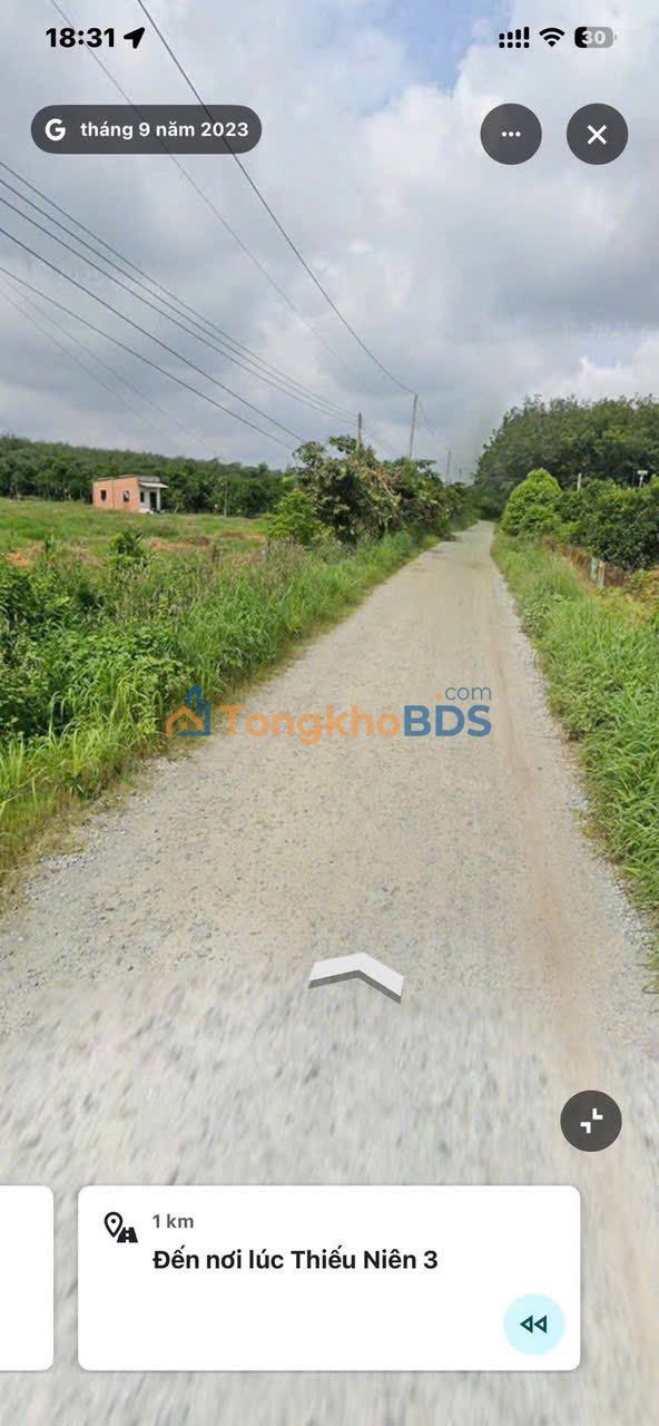 Đất nền Thiếu Niên 3 Chơn Thành 1.100m² 1.3 tỷ - Sổ đỏ chính chủ