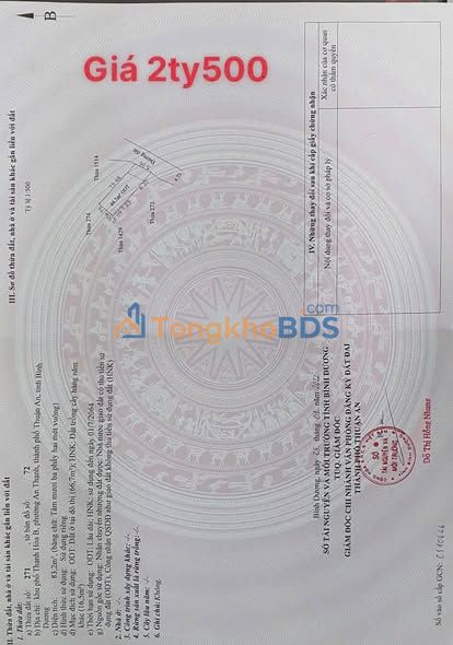 Đất Nền An Thạnh Thuận An 83m² - Sổ Hồng ODT, Hướng Đông Nam