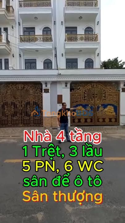 Nhà Phố 4 Tầng Trần Văn Mười, Hóc Môn - 110m², SHR, Giá 7.7 Tỷ