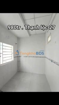 Nhà 2PN, 21m² hẻm xe hơi Thạnh Lộc, Q12 - Giá 980 triệu